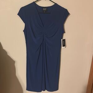 eci NEW YORK Women's stretch navy dress